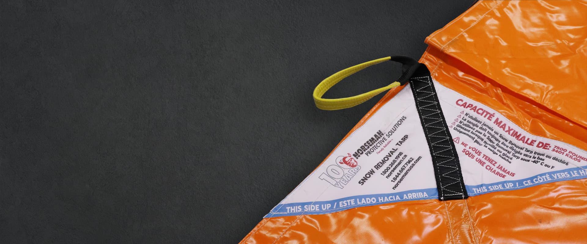 snow removal tarp construction jobsite protection banner image